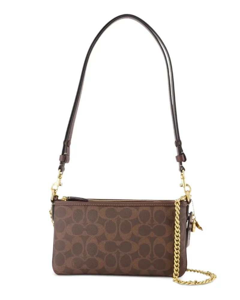 Coach Audrey Schultertasche mit Logo-Print - Braun Braun