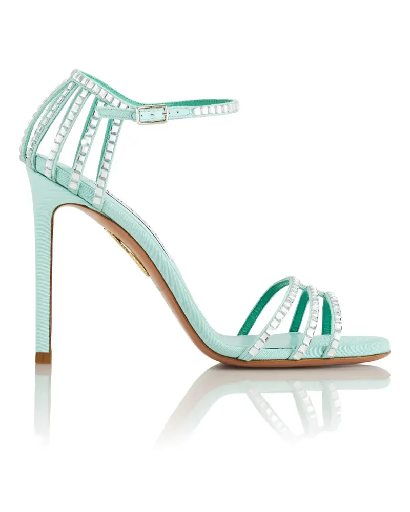 Aquazzura Sensation Crystal heeled sandals - Blau Blau