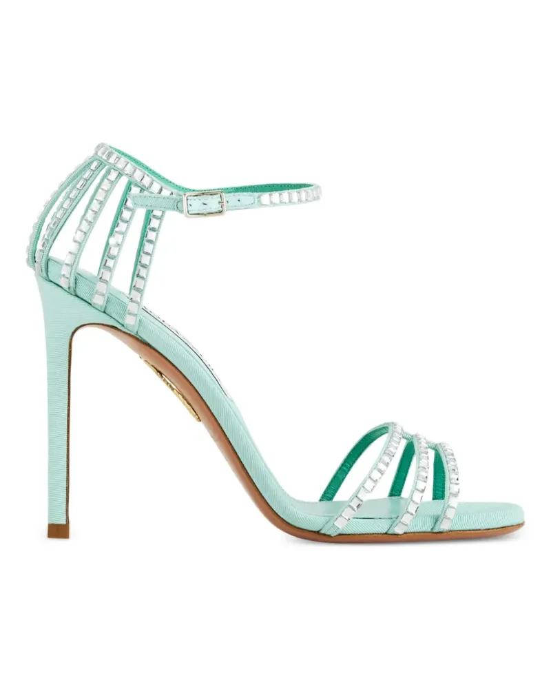 Aquazzura Sensation Crystal heeled sandals - Blau Blau