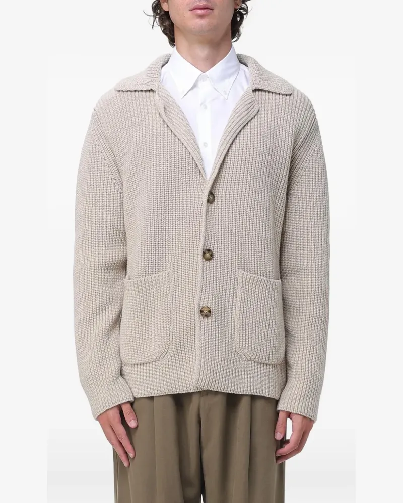 Brooksfield knitted wool cardigan - Nude Nude
