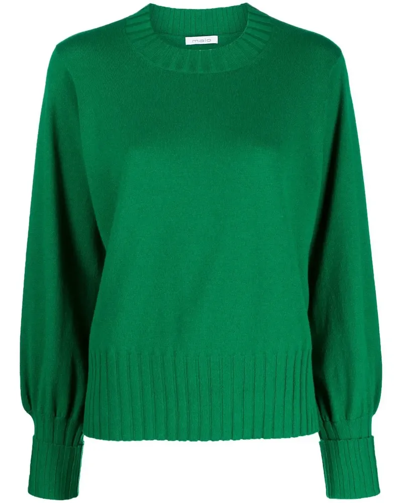 Malo Kaschmirpullover mit Rundhalsausschnitt - Grün Grün