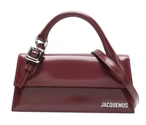 boucle top-handle bag - Rot
