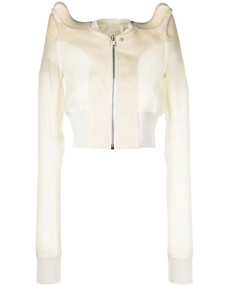 Rick Owens Cropped-Jacke mit Reißverschluss - Nude Nude