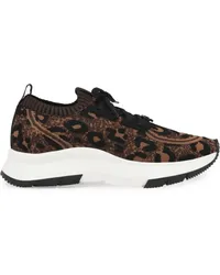 Gianvito Rossi Glover Sneakers mit Leoparden-Print Braun