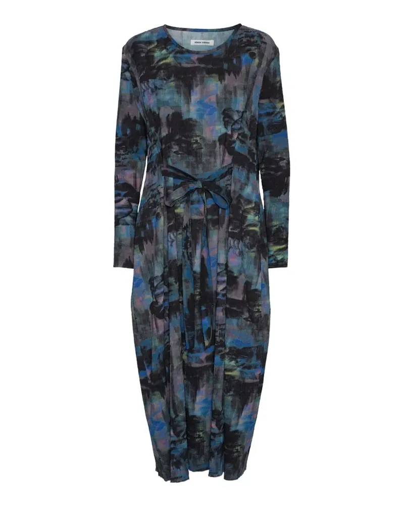 Henrik Vibskov Carry O Kleid mit Pilz-Print - Schwarz Schwarz