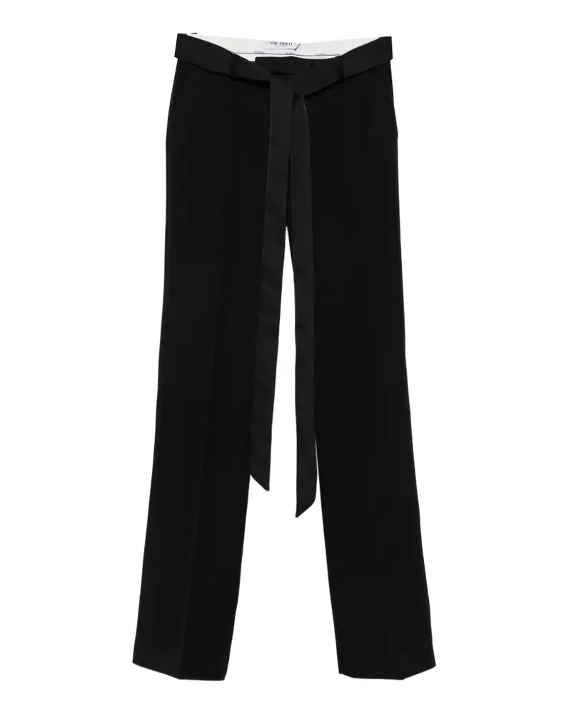 ATTICO tie-waist trousers - Schwarz Schwarz
