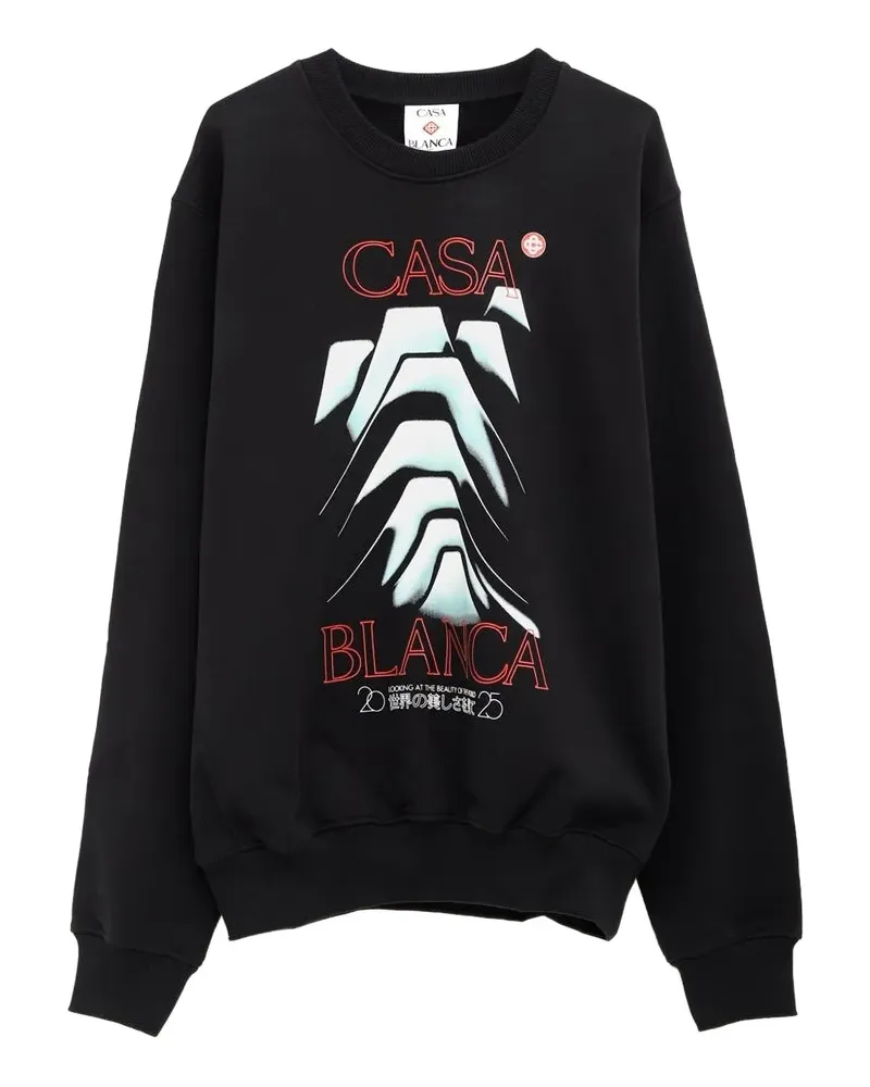 Casablanca Paris Sweatshirt mit grafischem Print - Schwarz Schwarz