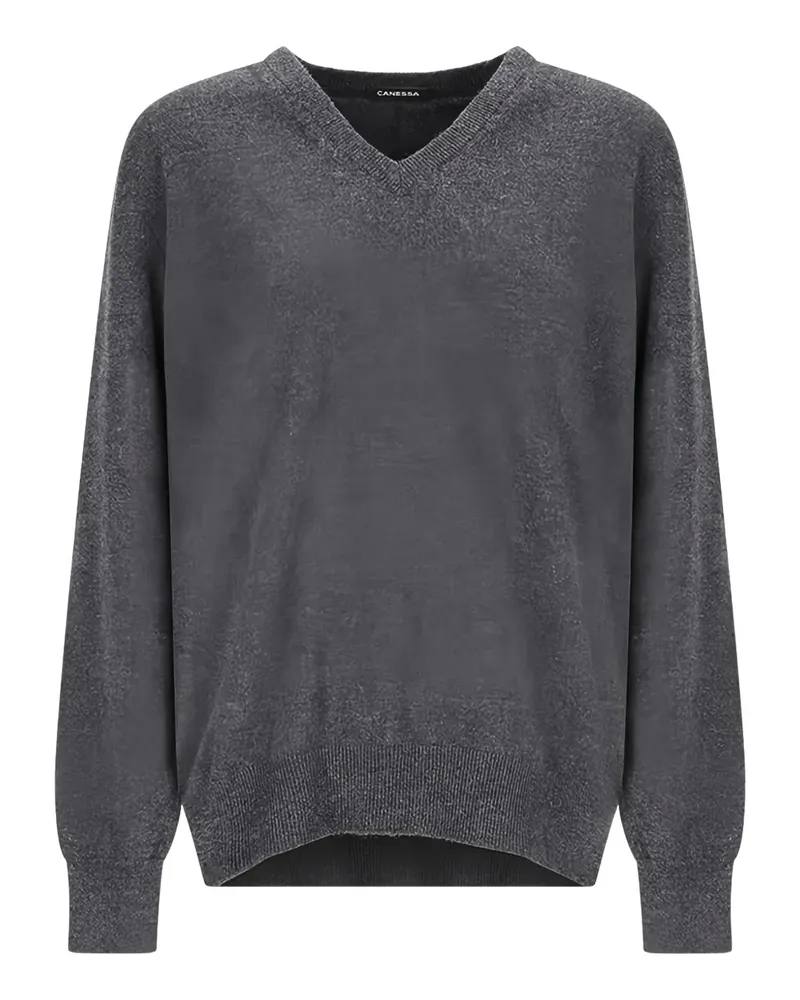 Canessa Pullover mit V-Ausschnitt - Grau Grau