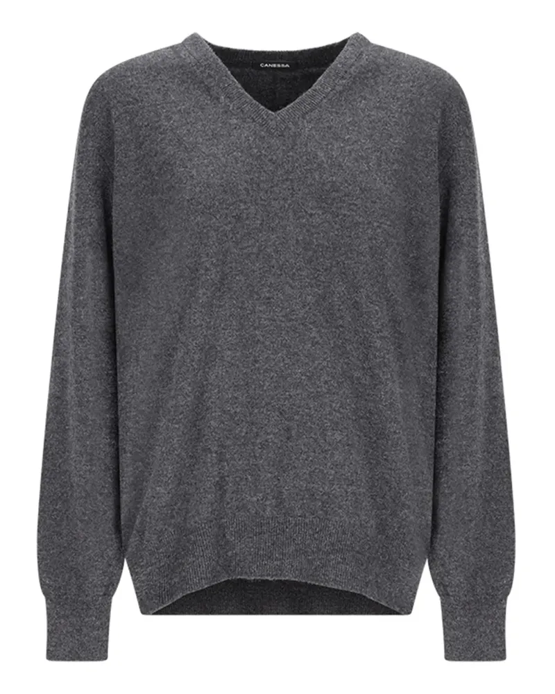 Canessa Pullover mit V-Ausschnitt - Grau Grau