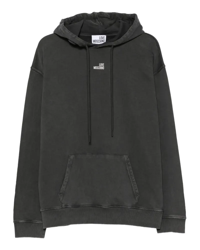 Moschino Hoodie mit Logo-Print - Schwarz Schwarz