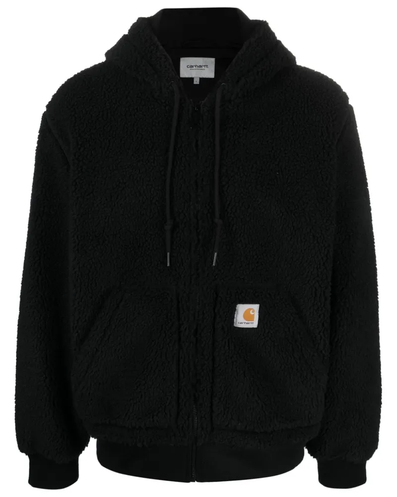 Carhartt WIP Active Liner Fleecejacke mit Kapuze - Schwarz Schwarz
