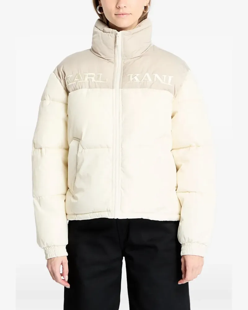 Karl Kani Wattierte Retro Essential Jacke - Nude Nude