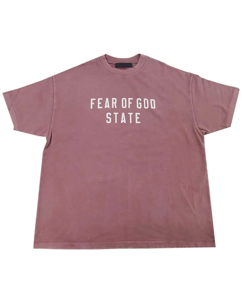 Fear of God T-Shirt mit rundem Ausschnitt - Rosa Rosa