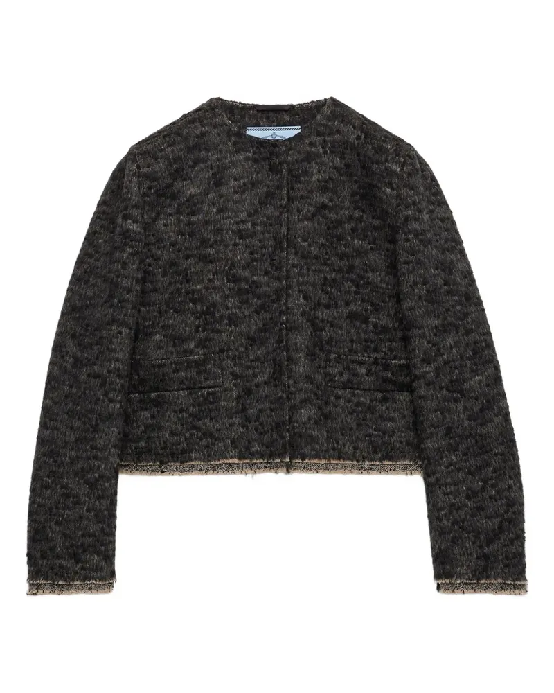 Prada Jacke mit Kontrastdetails - Grau Grau