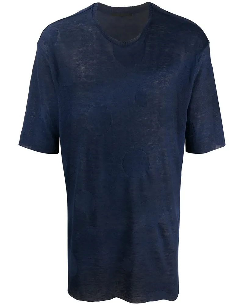 DANIEL ANDRESEN Kurzärmeliger Pullover - Blau Blau