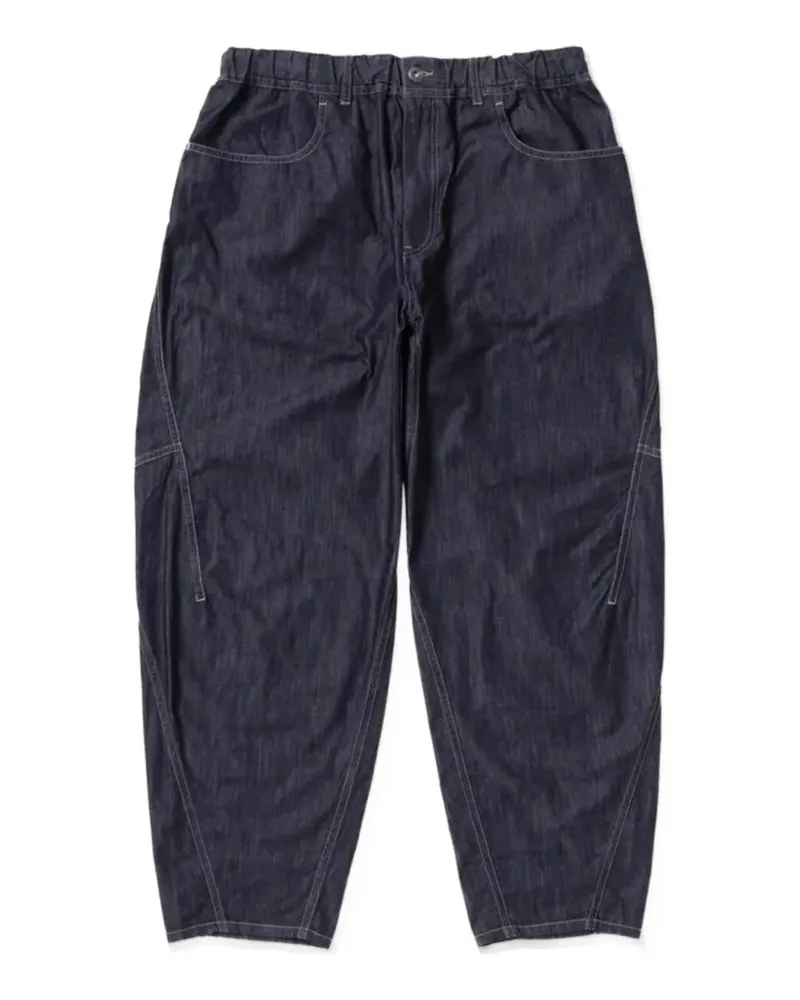 and wander contrast-stitch trousers - Blau Blau