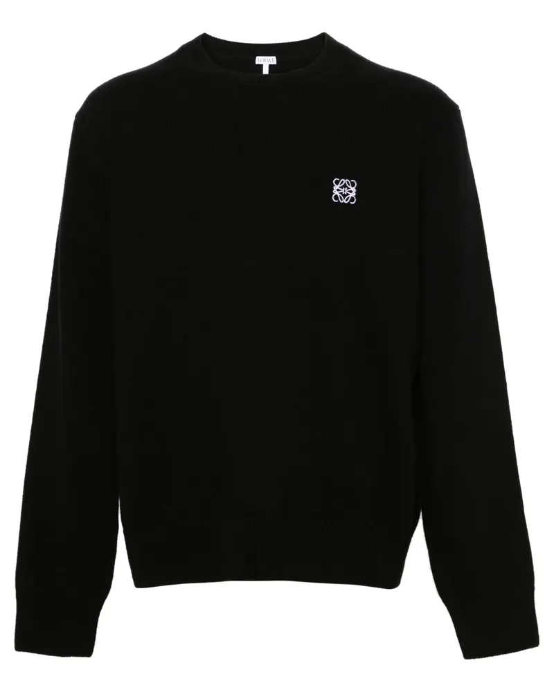 Loewe Pullover mit Logo-Stickerei - Schwarz Schwarz