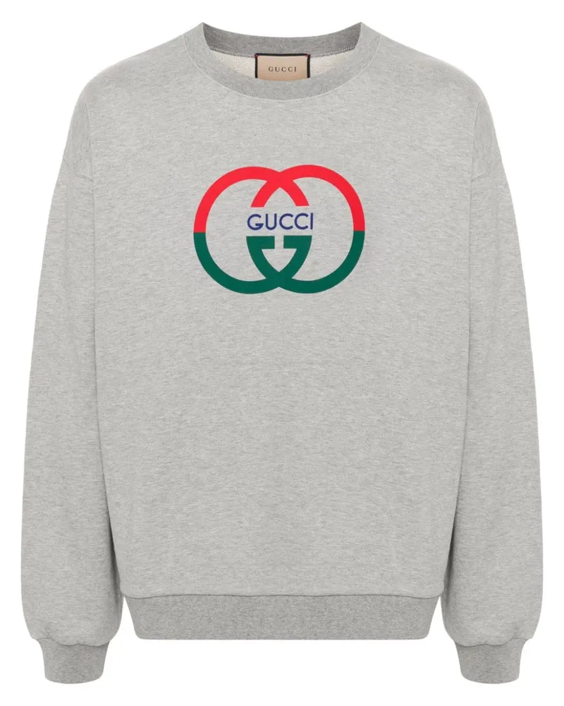 Gucci Sweatshirt mit Print - Grau Grau