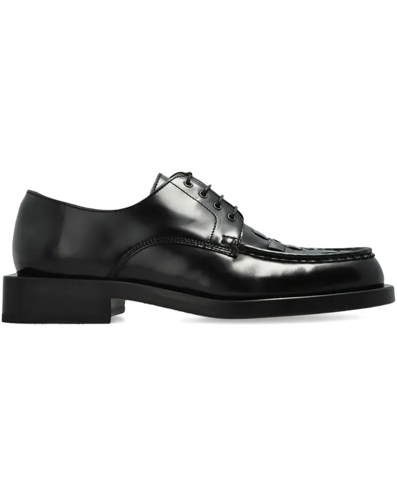Jacquemus Gewebte Schnürschuhe - Schwarz Schwarz