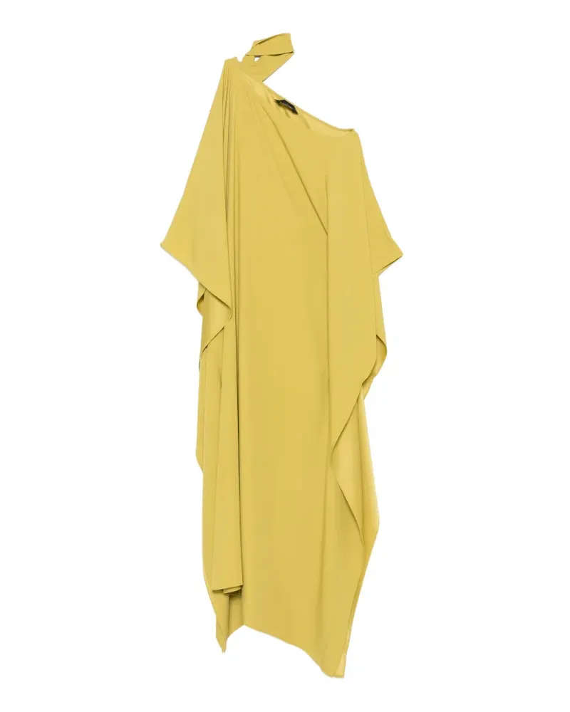 Taller Marmo Drapiertes One-Shoulder-Kleid - Gelb Gelb