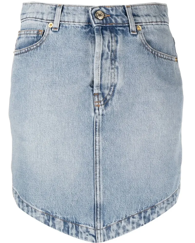 Alexandre Vauthier Jeansrock mit hohem Bund - Blau Blau