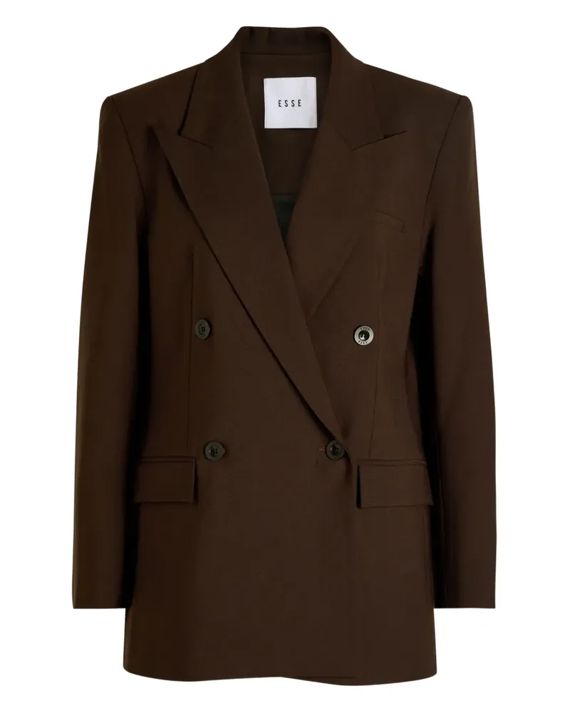 Esse Studios Onus double-breasted blazer - Braun Braun