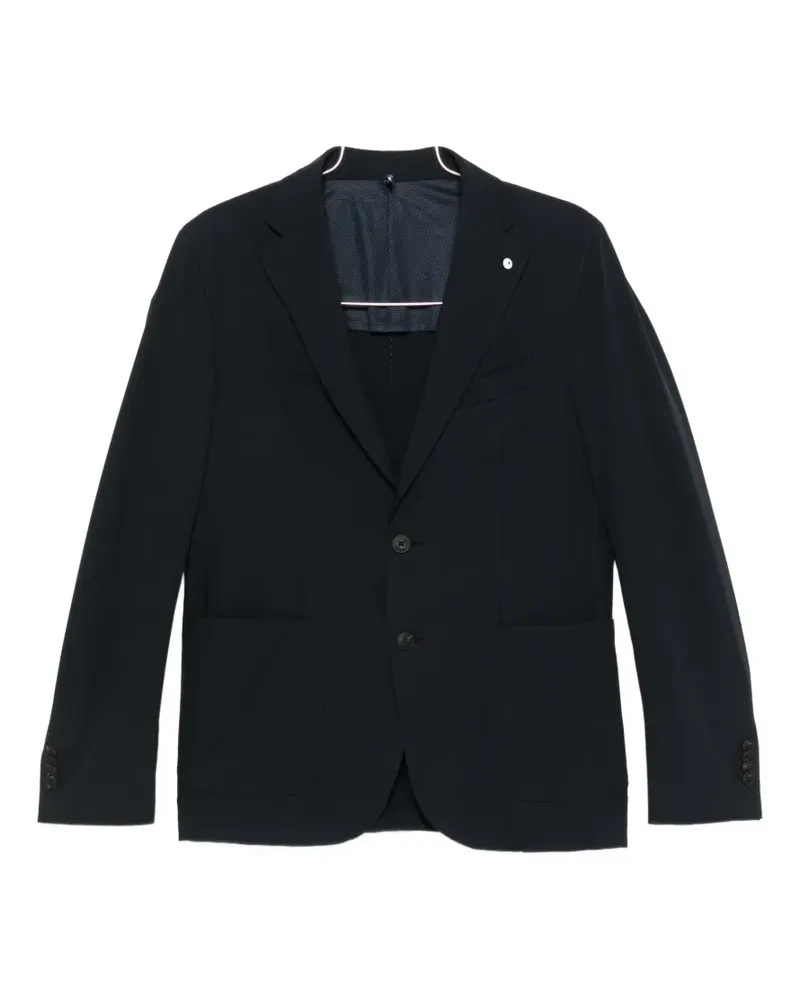 Luigi Bianchi Mantova single-breasted notch-lapel suit - Blau Blau