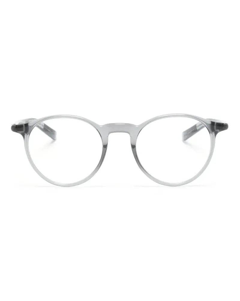 Montblanc Brille mit rundem Gestell - Grau Grau