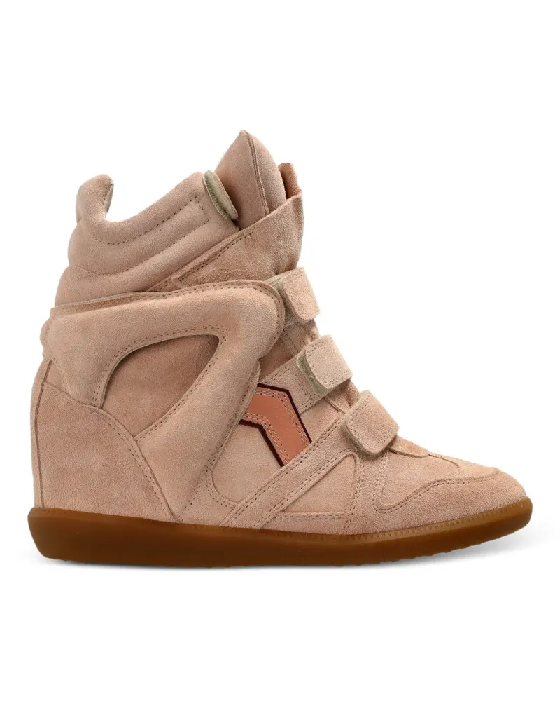 Isabel Marant Bekett cut-out touch-strap sneakers - Nude Nude