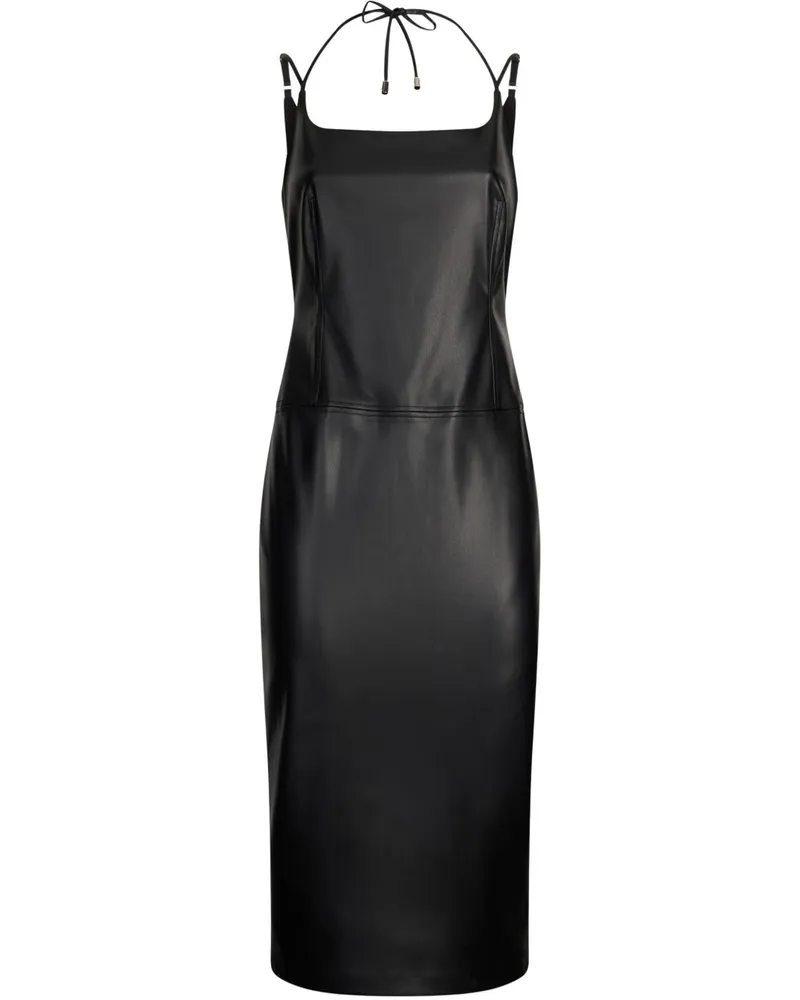 Liu Jo Beschichtetes Kleid - Schwarz Schwarz