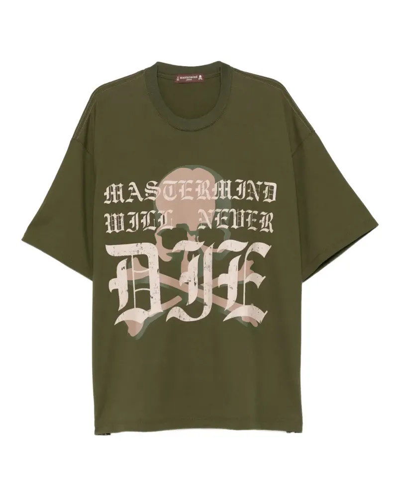 Mastermind Japan T-Shirt mit Logo-Print - Grün Grün