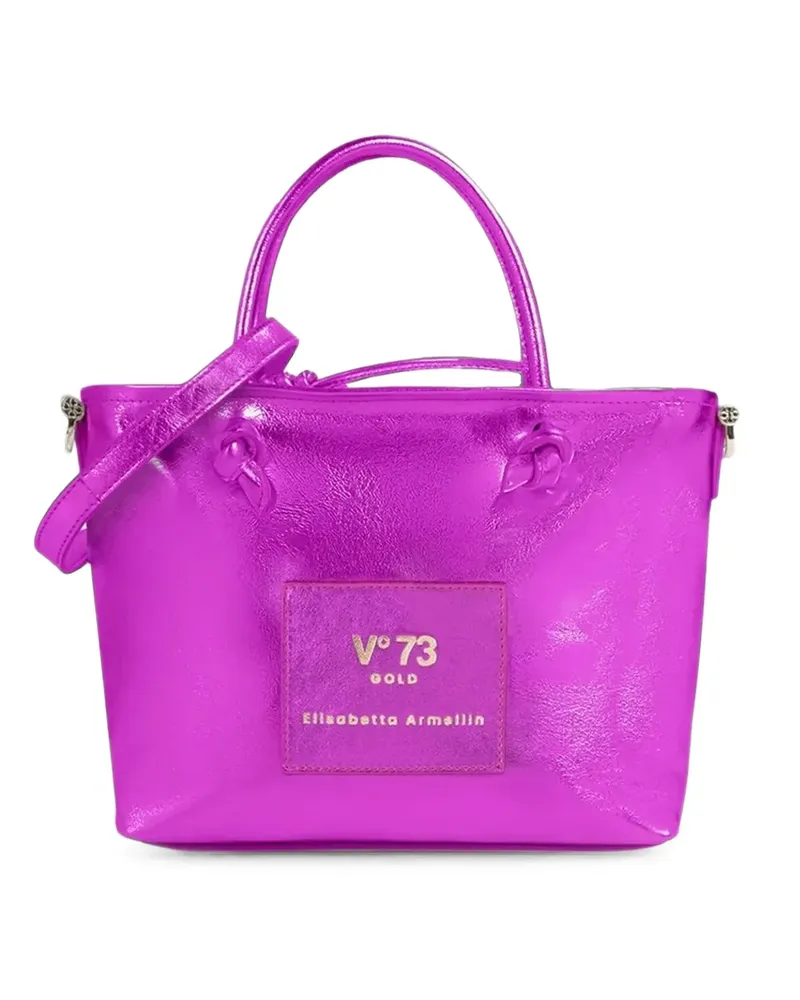 V°73 Elly Pop Metallic-Schultertasche - Rosa Rosa