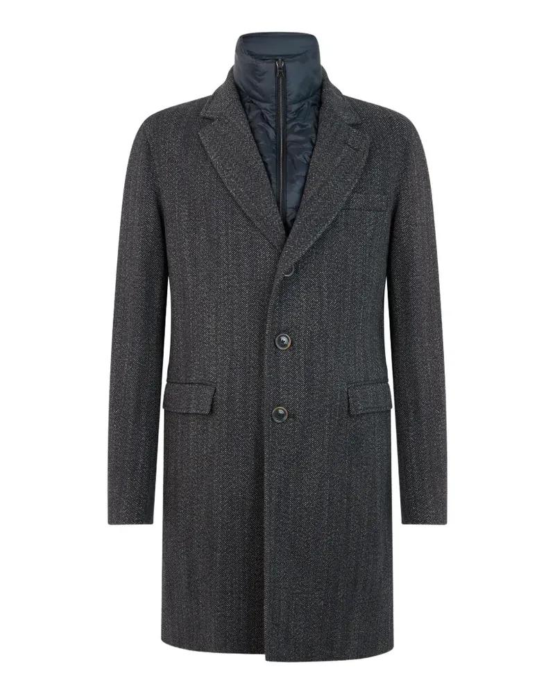 Herno padded-insert notch-collar coat - Grau Grau
