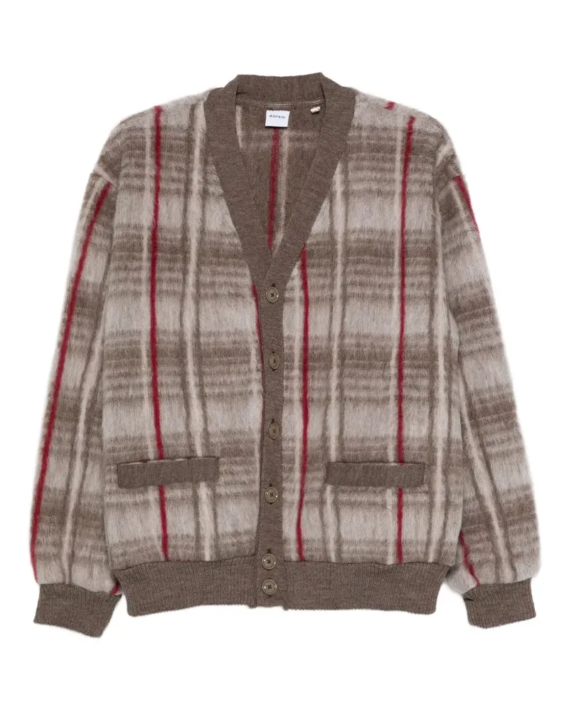 ASPESI Karierter Cardigan - Nude Nude