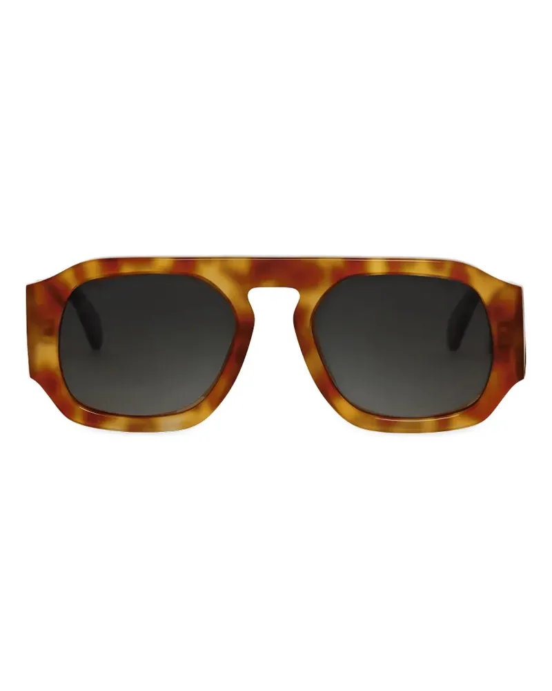 Anine Bing Preston geometric-frame sunglasses - Braun Braun