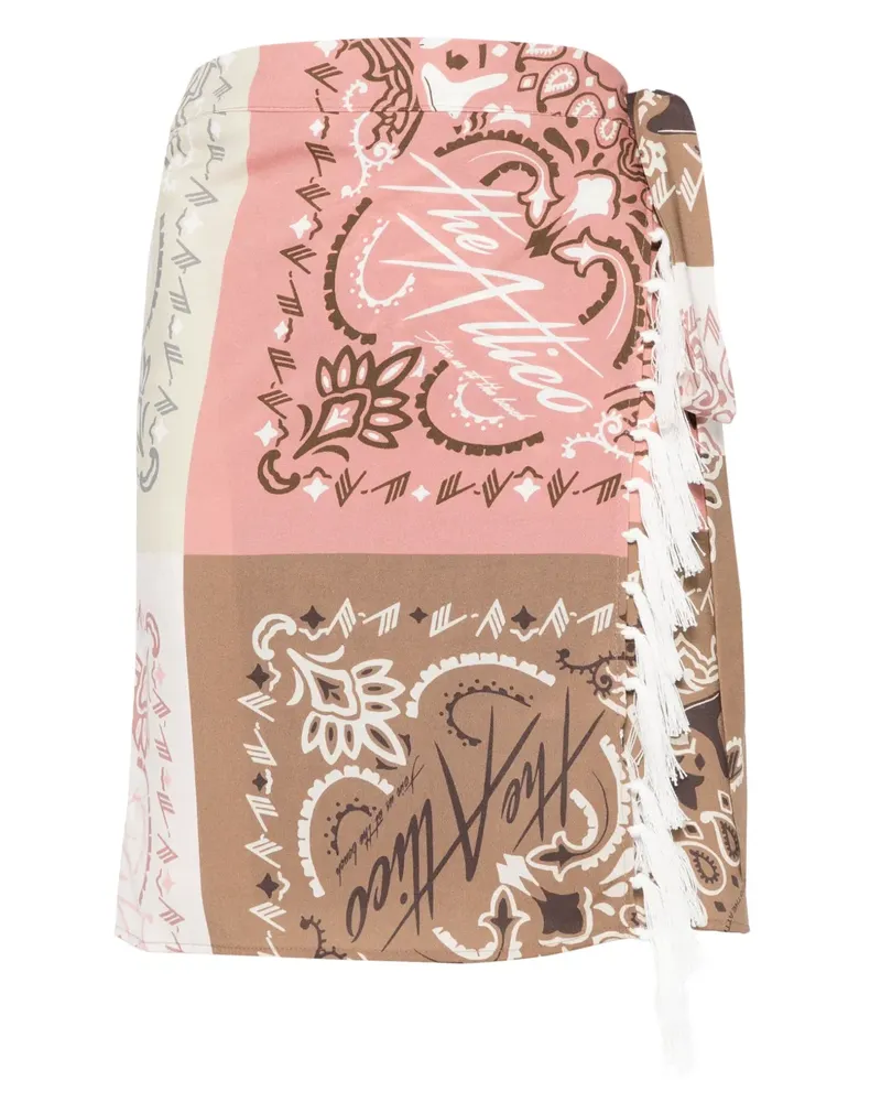ATTICO Pareo mit Print - Nude Nude