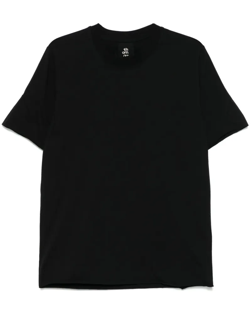 THOM KROM T-Shirt mit Nahtdetail - Schwarz Schwarz