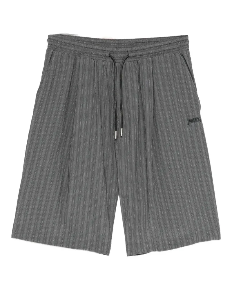 JUUN.J pinstripe-print drawstring shorts - Grau Grau