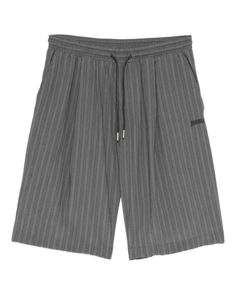JUUN.J Shorts mit Nadelstreifen-Print - Grau Grau