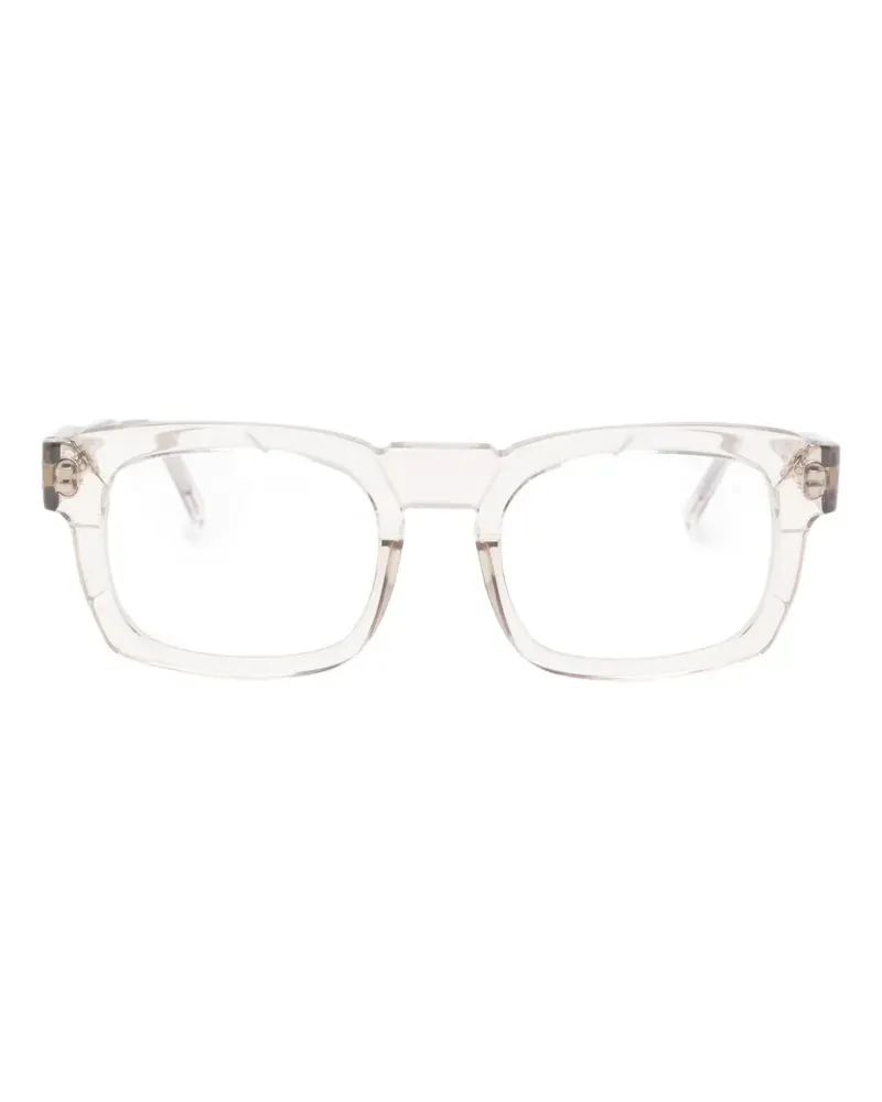 KUBORAUM Eckige K18 Brille - Weiß Weiß