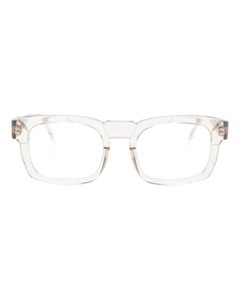 KUBORAUM Eckige K18 Brille - Weiß Weiß