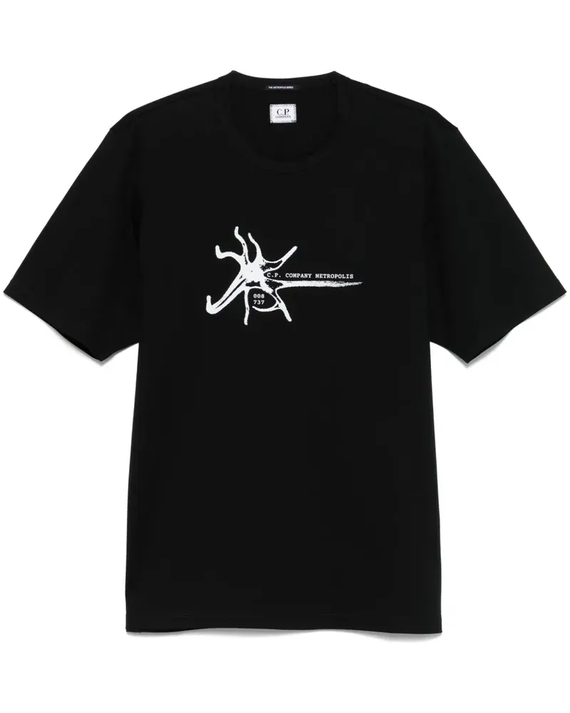 C.P. Company Kurzärmeliges T-Shirt - Schwarz Schwarz