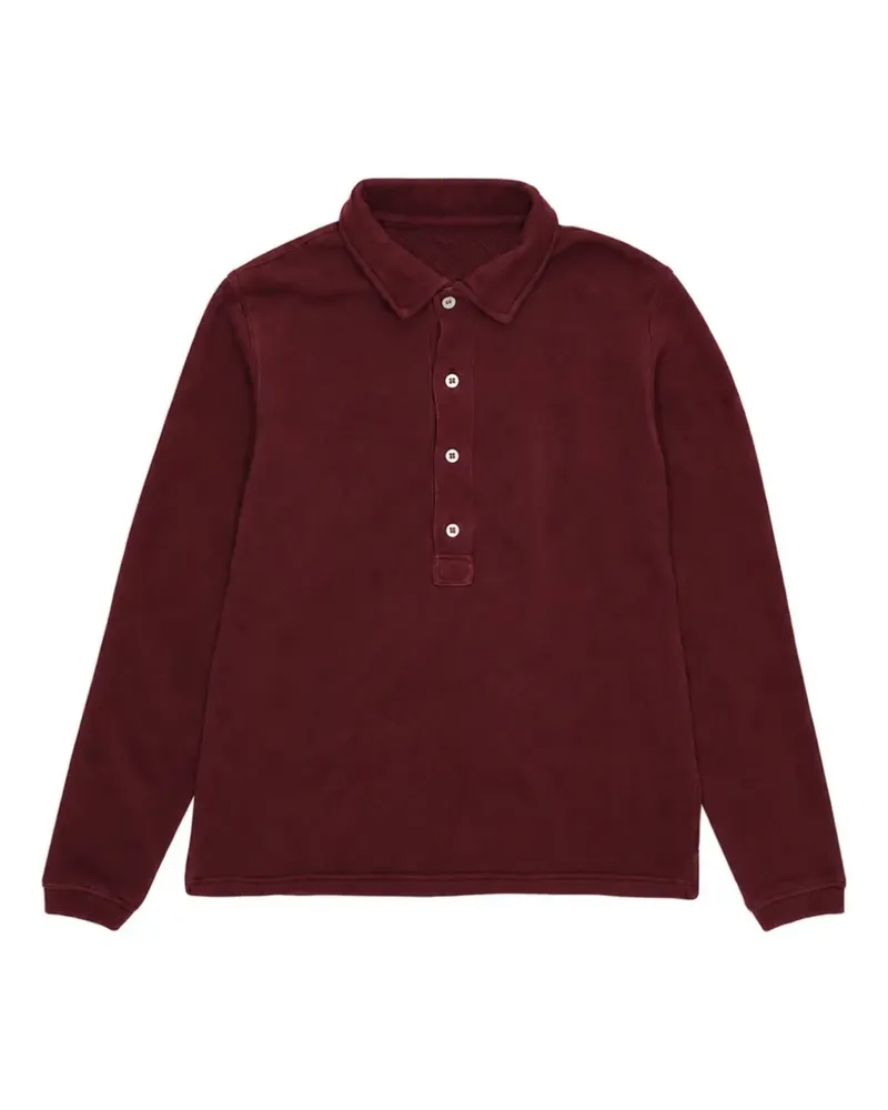 Fortela Columbia Poloshirt aus Fleecejersey - Rot Rot