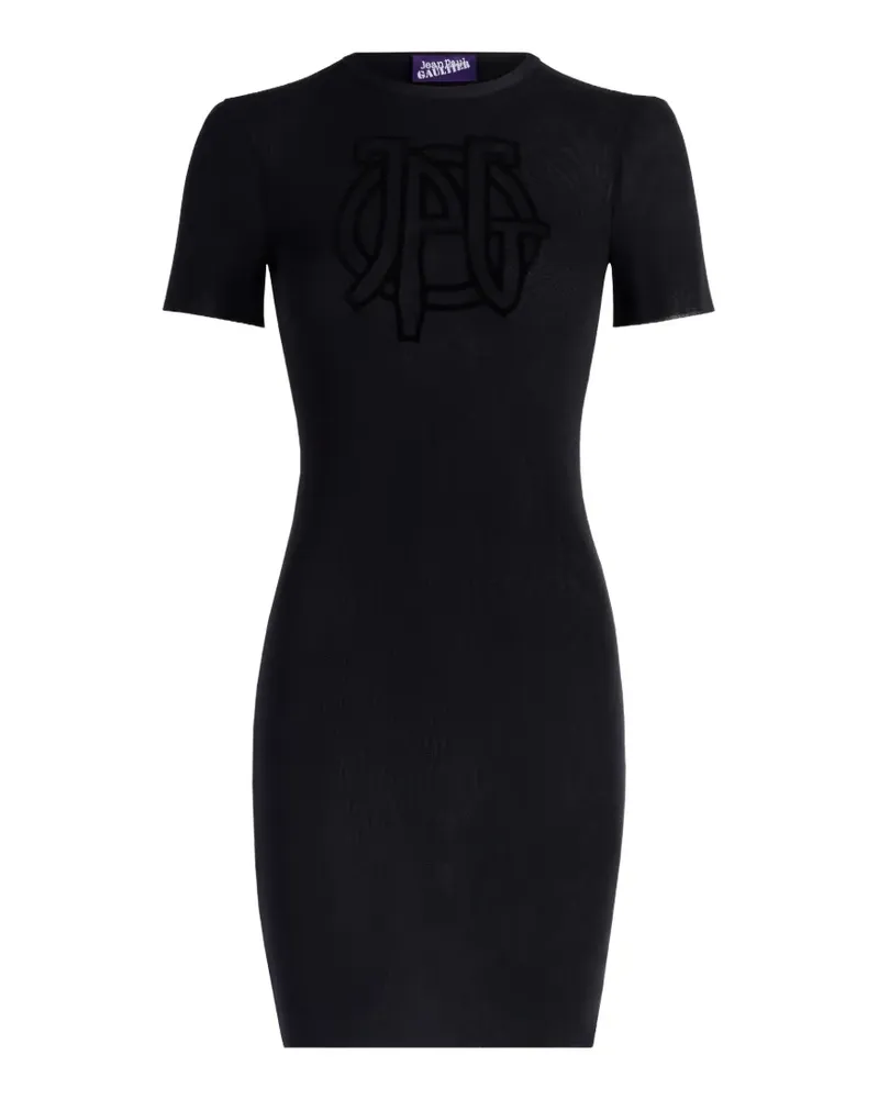 Jean Paul Gaultier short-sleeve mini dress - Schwarz Schwarz