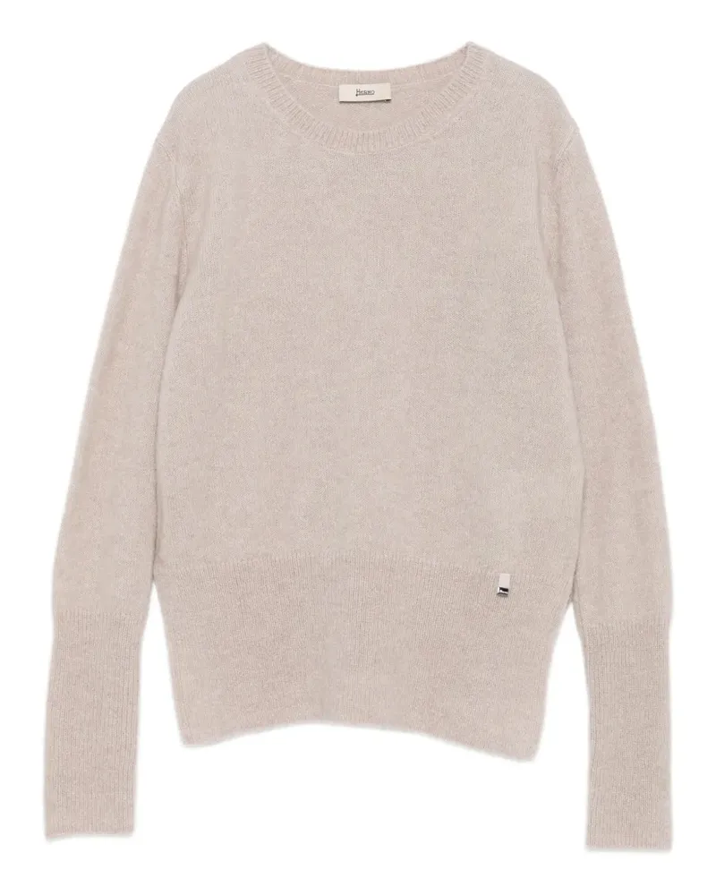 Herno Pullover mit rundem Ausschnitt - Nude Nude