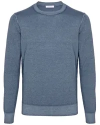 Malo Pullover aus Schurwolle Blau