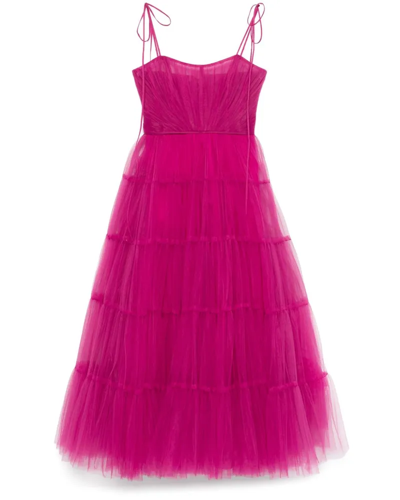 Ana Radu Midikleid aus Tüll - Rosa Rosa