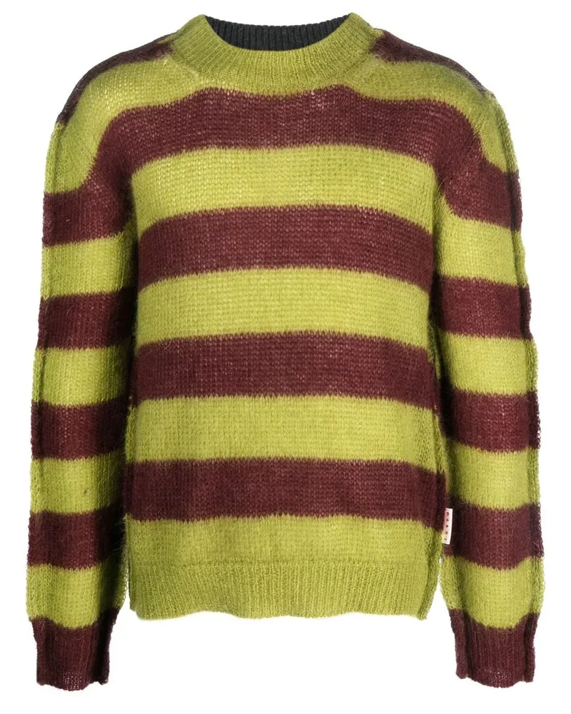 Marni Gestreifter Pullover - Grün Grün