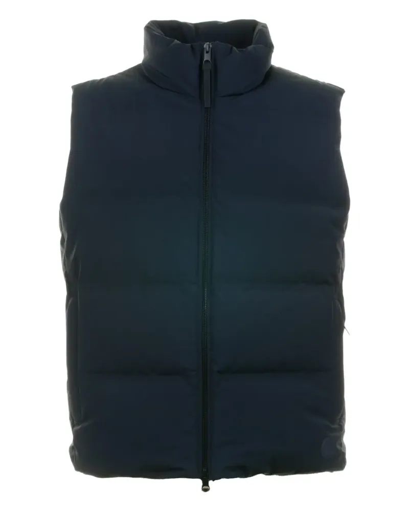 People of Shibuya zip-up padded gilet - Blau Blau