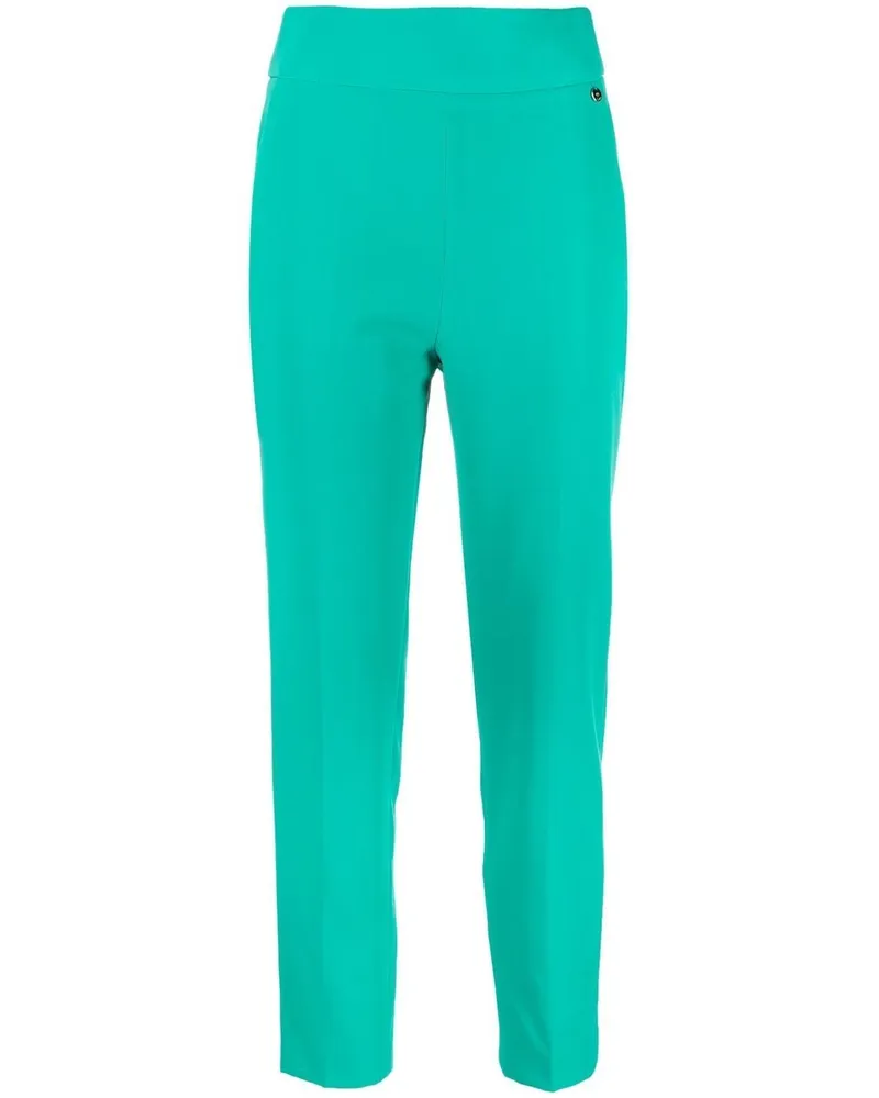 Liu Jo Klassische Cropped-Hose - Grün Grün